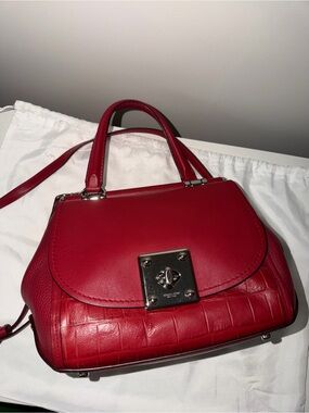 Authentic Red Coach Drifter Top-handle Satchel